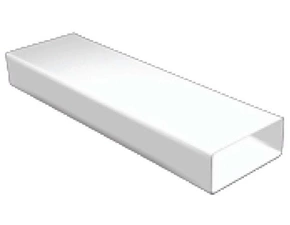 Potrubí čtyřhranné Regulus 60×200 mm 1,5 m šedá