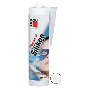 Tmel silikonový sanitární Baumit Baumacol Silikon white 310 ml