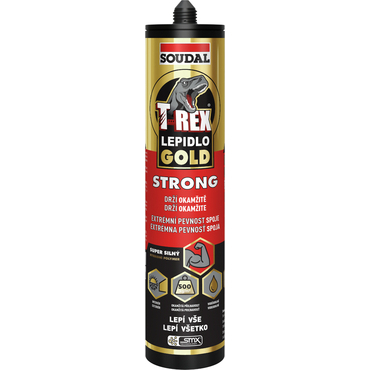 Lepidlo montážní Soudal T-REX GOLD STRONG 290 ml