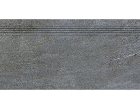 Schodovka Rako QUARZIT 40×80 cm tmavě šedá DCP84738