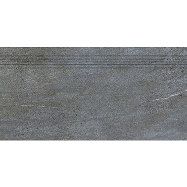 Schodovka Rako QUARZIT 40×80 cm tmavě šedá DCP84738