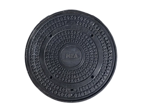 Poklop kruhový kompozitní MEA B125 černý průměr 600 mm
