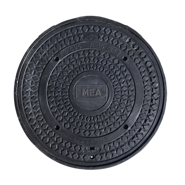 Poklop kruhový kompozitní MEA A15 černý průměr 600 mm