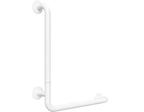 Držadlo nástěnné opěrné Bemeta Help 680 mm levé bez krytky, skládané bílé