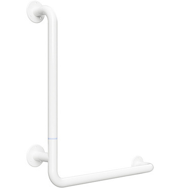 Držadlo nástěnné opěrné Bemeta Help 680 mm levé bez krytky, skládané bílé