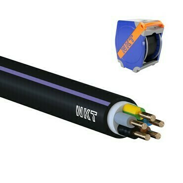 Kabel NKT CYKY-J 5× 1,5 RE 500 m/Qaddy box