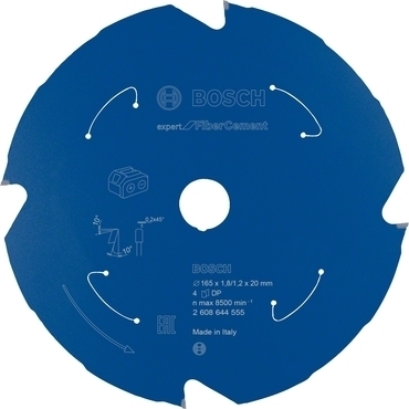 Kotouč Bosch Expert for Fiber Cement AKU 165×20×1,2 mm 4 z.
