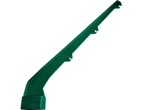 Bavolet jednostranný Pilodel Al + PVC zelený na sloupek 60×40 mm