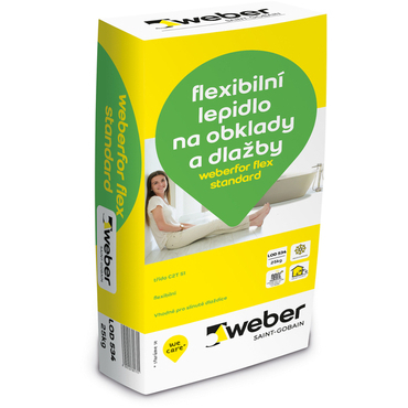 Lepidlo flexibilní weberfor flex standard 25 kg