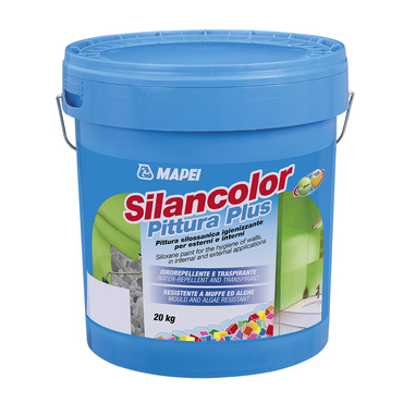 Nátěr fasádní silikonový Mapei Silancolor Pittura Plus 5 kg