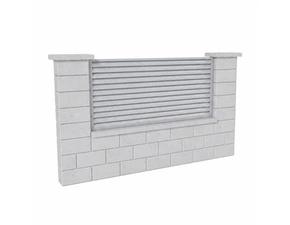 Výplň plotová DEKMETAL RAZZO MMA96 white aluminium