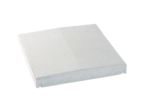 Deska zákrytová BEST V sedlová pro sloupky bílá 500×500×70 mm
