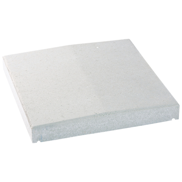 Deska zákrytová BEST V sedlová pro sloupky bílá 500×500×70 mm