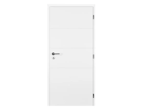 Dveře plné profilované Doornite Quatro bílé pravé 600 mm