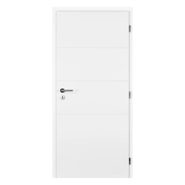 Dveře plné profilované Doornite Quatro bílé pravé 700 mm