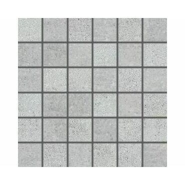 Mozaika Rako CEMENTO 5×5 cm (set 30×30 cm) šedá DDN05661