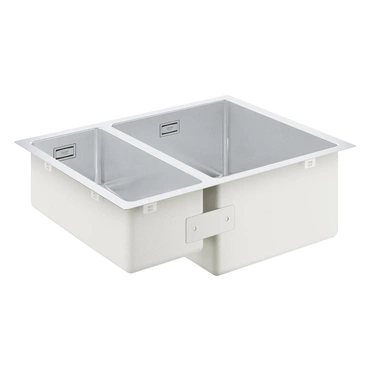Dřez nerezový s vaničkou Grohe K700U 595×450 mm pravý, kartáčovaná nerez 31576SD1