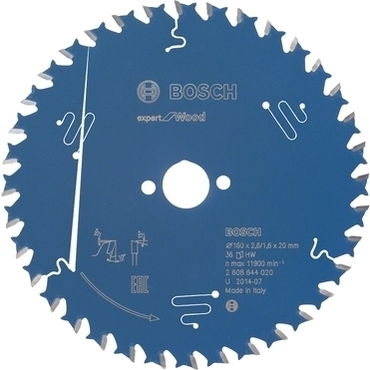 Kotouč pilový Bosch Expert for Wood 160×20×2,6 mm 36 z.