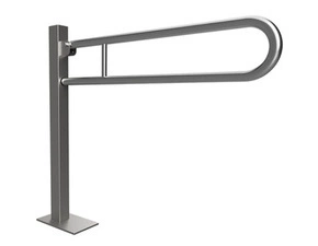 Úchyt sklopný ve tvaru U Bemeta Help ukotvený do země 850 mm s krytkou nerez matný