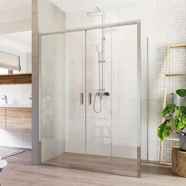 Dveře sprchové + boční stěna Mereo Lima CK89433K 1 500×900 mm chrom/čiré sklo