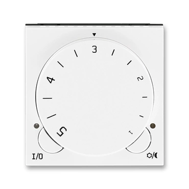 Termostat univerzální otočný ABB Levit bílá