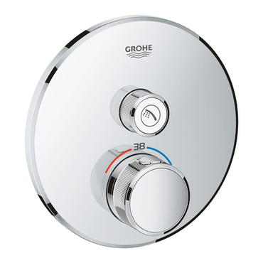 Baterie podomítková termostatická Grohe Grohtherm SmartControl 1-cestná chrom 29118000