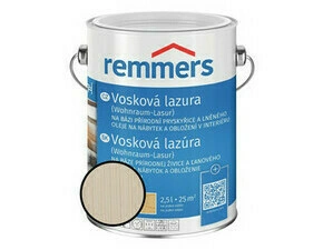 Lazura vosková Remmers bílá, 2,5 l