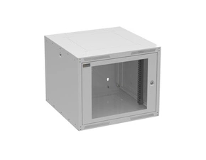 Rozvaděč datový nástěnný 19" Solarix GrandN DUO 9U skleněné dveře