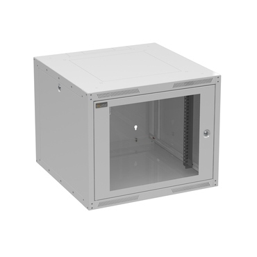 Rozvaděč datový nástěnný 19" Solarix GrandN DUO 9U skleněné dveře