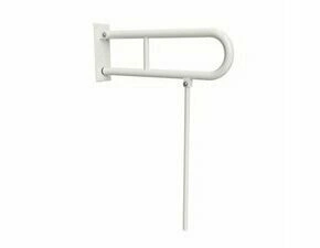 Úchyt sklopný ve tvaru U Bemeta Help s opěrnou nohou 600 mm bez krytky bílá