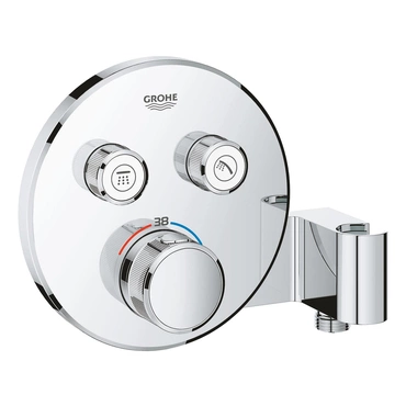 Díl nadomítkový Grohe Grohtherm SmartControl s 2 ventily s držákem chrom 29120000