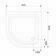 Vanička sprchová Aqualine BTTR 900×900×150 mm R550 akrylát