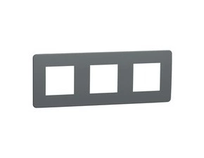 Rámeček Schneider Electric Unica Nová trojnásobná dark grey, bílá
