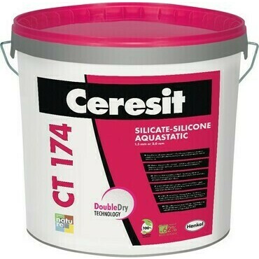 Omítka silikonsilikátová Ceresit CT 174 hlazená 1,5 mm 25 kg