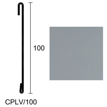 Krycí profil Profilpas PROTEC CPLV/100 šedý popel RAL 7038