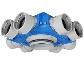 Box rozdělovací rohový Regulus 8× 75 mm / 125 mm plast