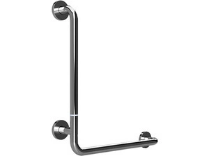 Držadlo nástěnné opěrné Bemeta Help 680 mm levé s krytkou, skládané nerez lesklý