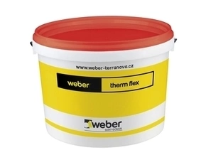 Hmota lepicí a stěrková Webertherm flex žlutá 25 kg