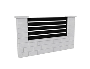 Výplň plotová DEKMETAL TAVOLA 2N156 jet black