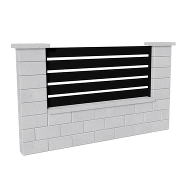 Výplň plotová DEKMETAL TAVOLA 2N156 jet black