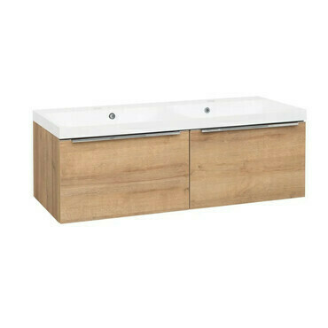 Skříňka s dvojumyvadlem EBS Nevio 1 210×415×476 mm dub riviera NEVIOZ121D