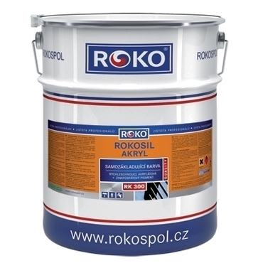 Barva samozákladující Rokosil akryl 3v1 RK 300 1999 černá, 3 l