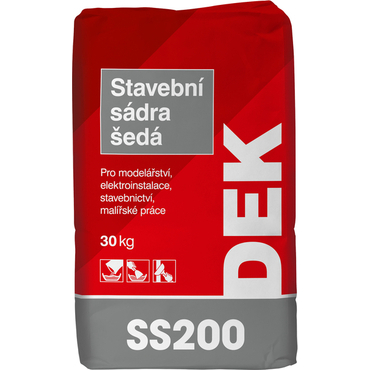 Sádra stavební DEK 30 kg šedá