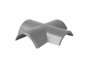 Hřebenáč rozdělovací X Bramac Star se dvěma příchytkami zinkově šedá