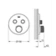 Díl nadomítkový Grohe Grohtherm SmartControl s 2 ventily Hard Graphite 29119A00