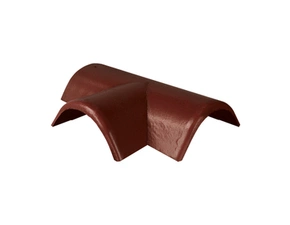 Hřebenáč rozdělovací levý T250 Bramac Protector Plus s příchytkou červenohnědá