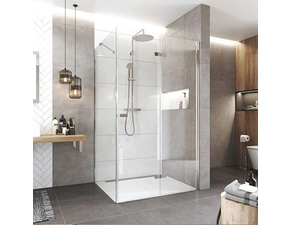 Dveře sprchové + boční stěna Mereo Novea CK11823ZP 900×800 mm pravé chrom/čiré sklo