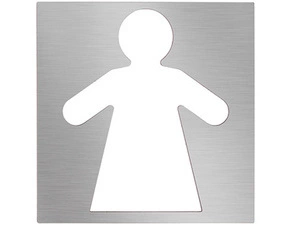 Piktogram čtverec Bemeta ženy nerez matný