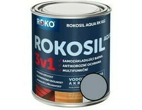 Barva samozákladující Rokosil Aqua 3v1 RK 612 1010 šedá pastelová, 0,6 l