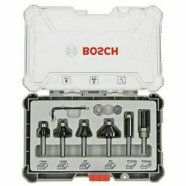Sada zaoblovacích fréz Bosch Trim&Edging 6 ks